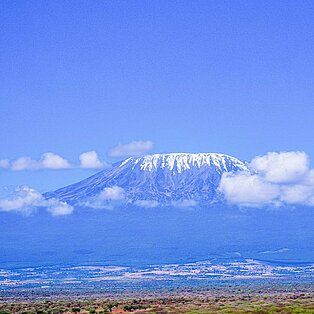 Africas highest peak, kilimanjaro in Tanzania